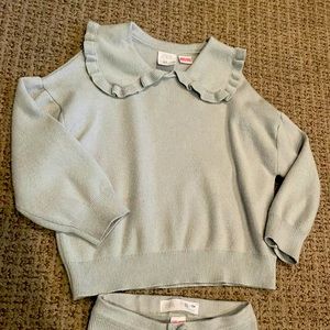 Muted Mint green Zara toddler girl set